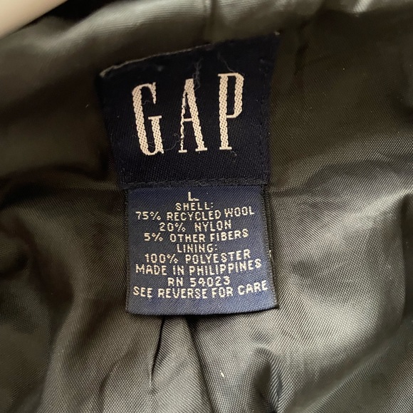 Gap Wool Coat. Gray. Size Large. - Picture 3 of 6